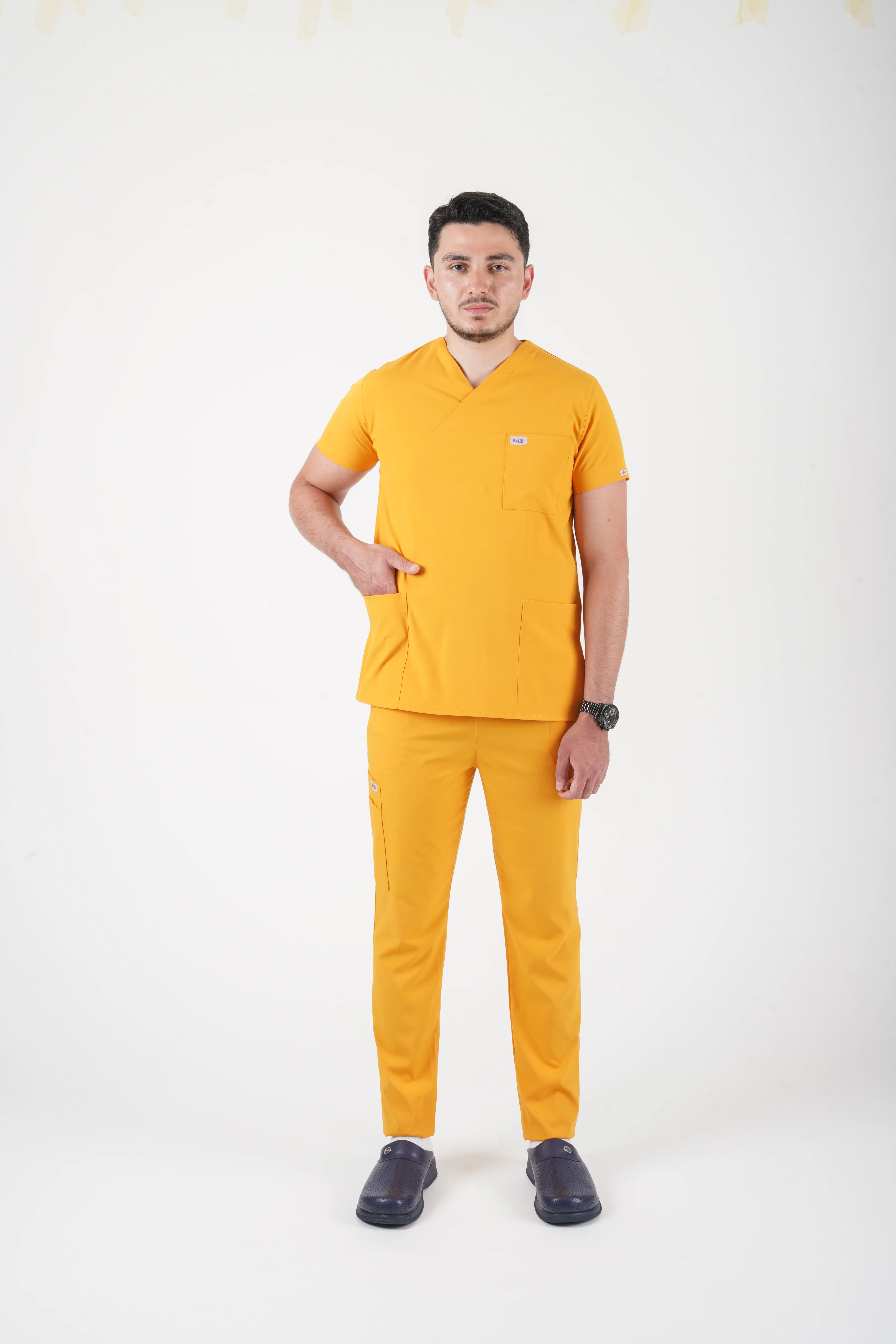 Erkek Vega Soft Likralı Takım V Yaka