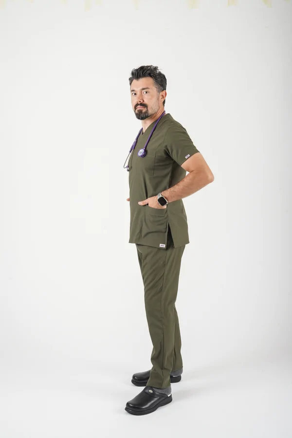 Erkek Vega Soft Likralı Takım V Yaka