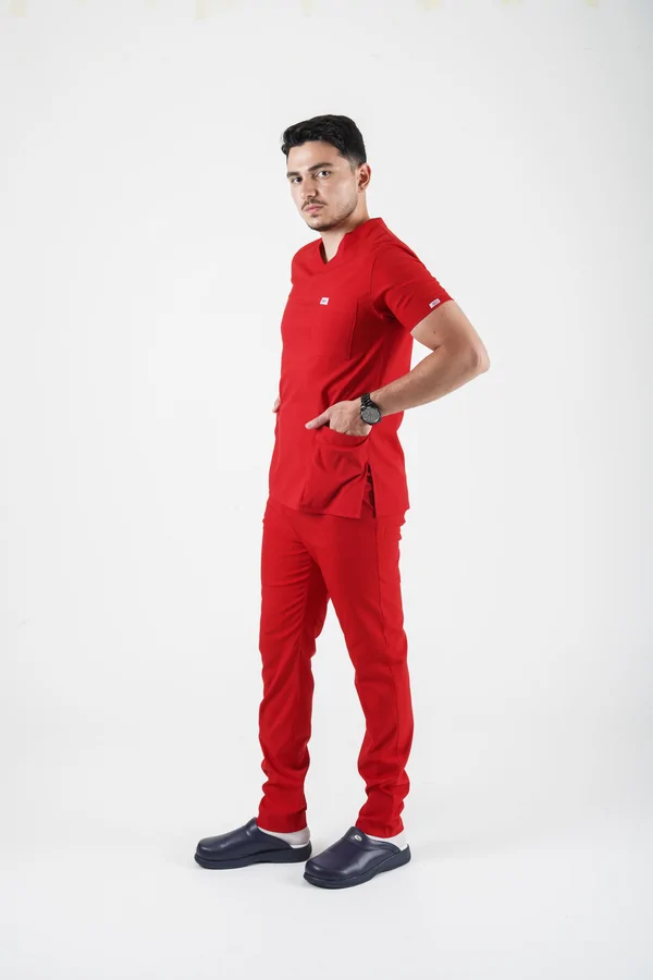 Erkek Vega Soft Likralı Takım V Yaka